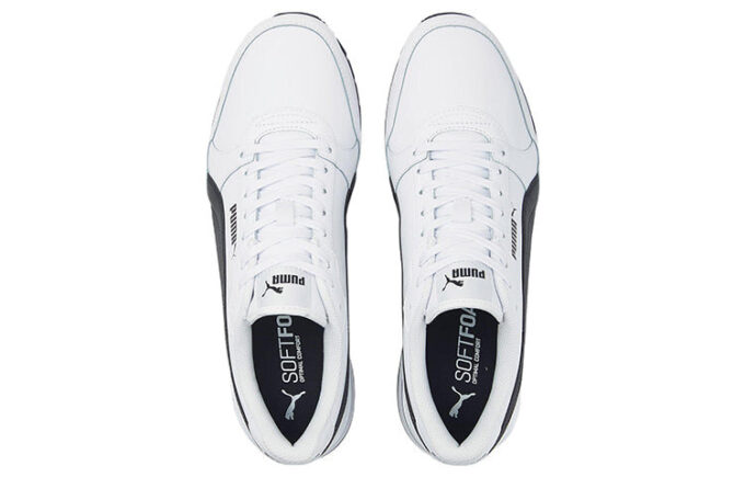 ST Runner v3 Leather “White Black”