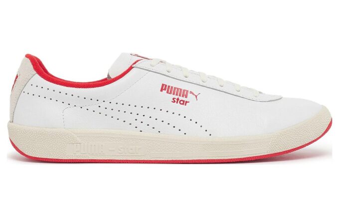 Star Strawberries And Cream Sneakers “White Red”