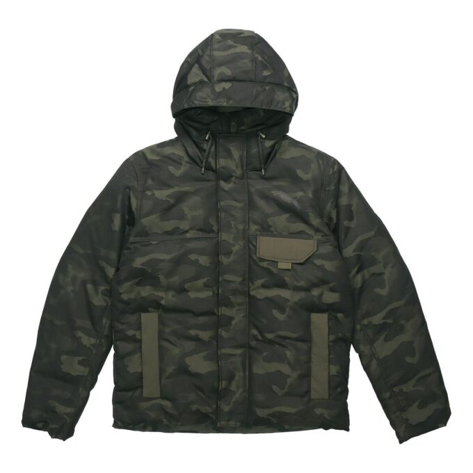 Streetstyle 480 Hooded Camo Down Jacket “Black”