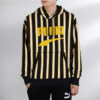 Striped Hoodie “Black Yellow White”