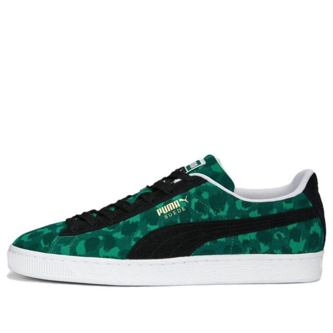 Suede “Animal Print – Grassy Green”