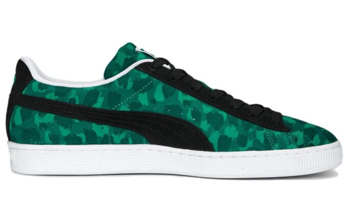 Suede “Animal Print – Grassy Green”