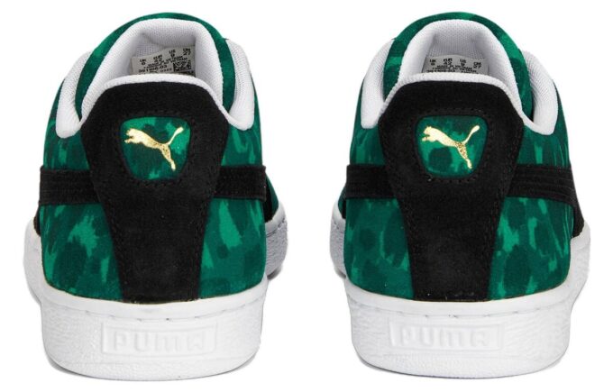 Suede “Animal Print – Grassy Green”