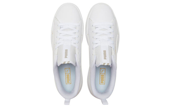 Suede Bloc “Liquid Metal – White Team Gold”