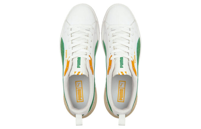 Suede Bloc “White Amazon Green”