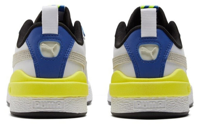 Suede Bloc “White Silver Blue”