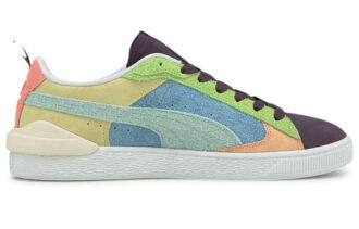 Suede Bloc Wtformstrip Leisure Board Shoes Purple/Blue/Green