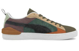 Suede Bloc Wtformstrip Leisure Shoes Green/Red/Beige