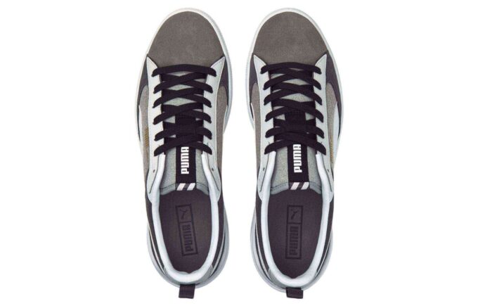 Suede Block Wt Foam Strip 2 “Black White Gray”