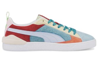 Suede Block Wt Foam Strip 2 “Blue Red White”