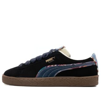 Suede Bz Emb “Black Navy Marzipan Light Blue”