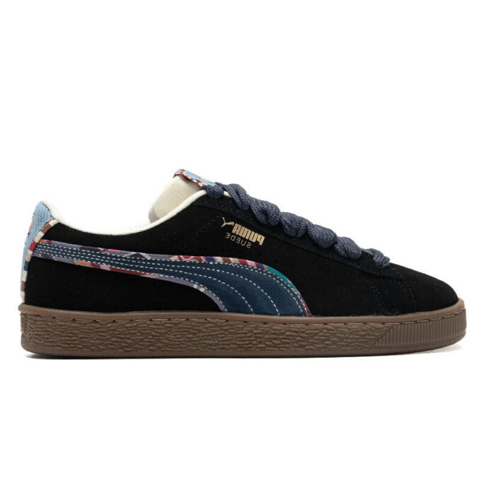 Suede Bz Emb “Black Navy Marzipan Light Blue”