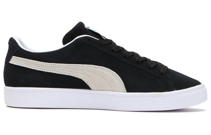 Suede Casual Skateboarding Shoes Unisex Black White
