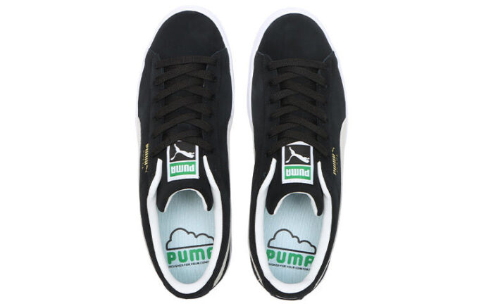 Suede Casual Skateboarding Shoes Unisex Black White