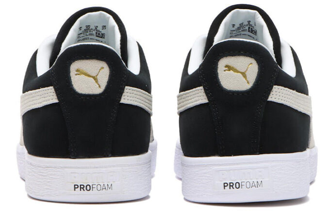 Suede Casual Skateboarding Shoes Unisex Black White