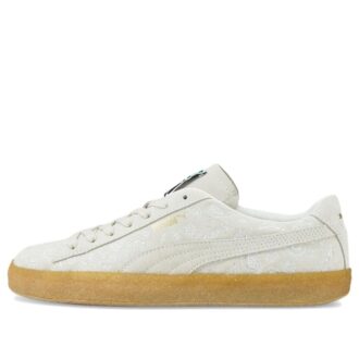 Suede Crepe Embroidery “Gray Brown”