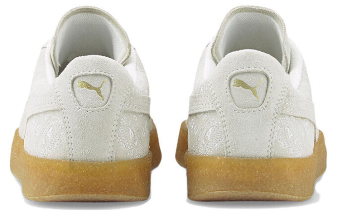 Suede Crepe Embroidery “Gray Brown”