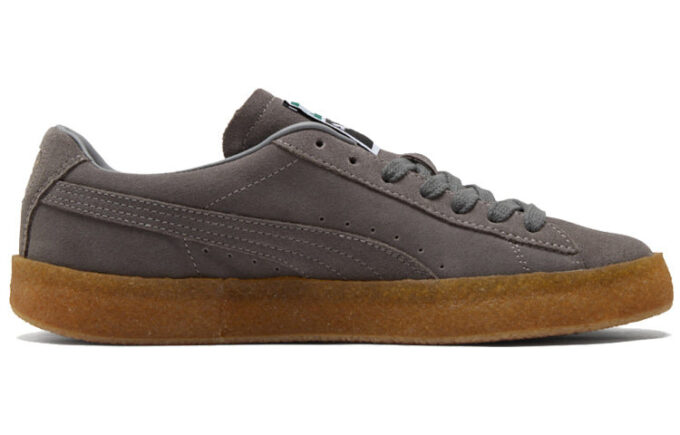 Suede Crepe Leisure Board Shoes Grey