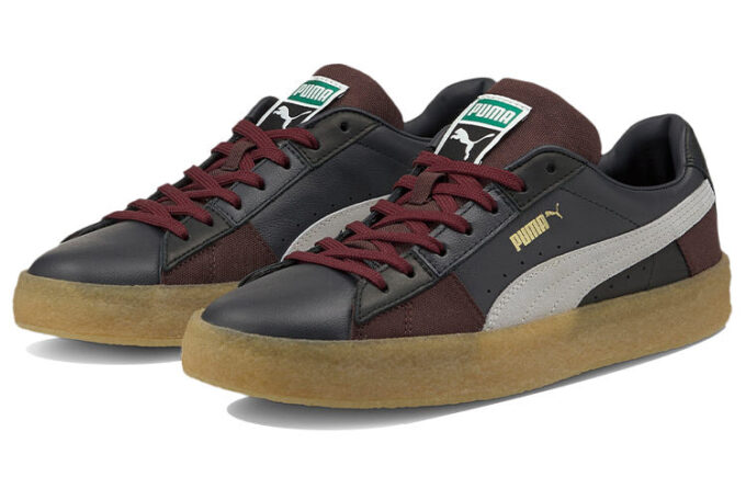 Suede “Crepe Patch – Fudge Grey Violet”