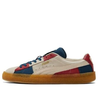 Suede “Crepe Patch – Peyote Blue Red”