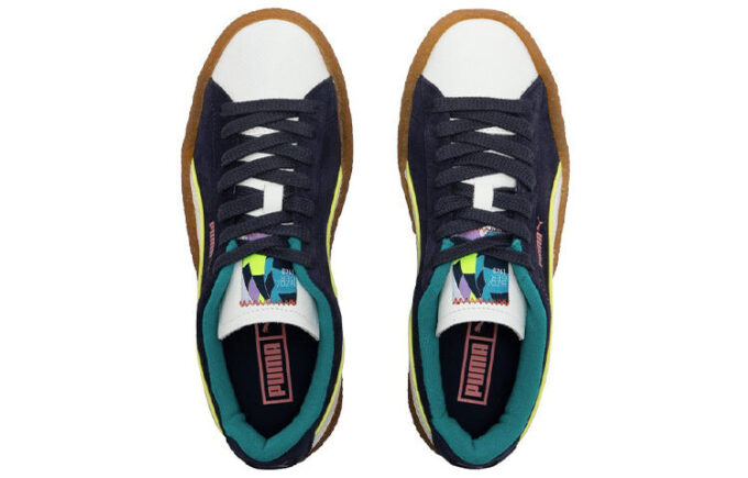 Suede Crepe Stb “Black Brown White”