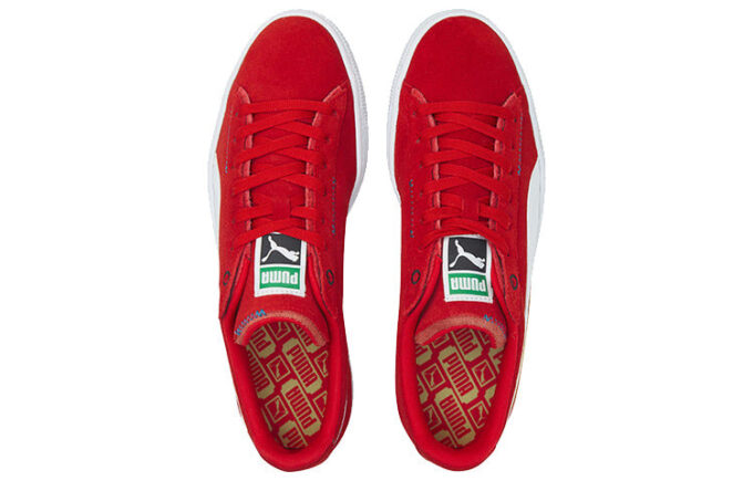 Suede Displaced “Red White”