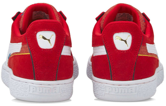 Suede Displaced “Red White”