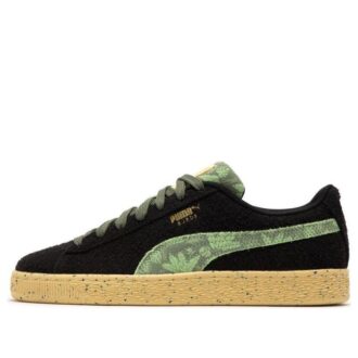 Suede Gentle Jungle “Black Green”