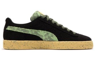 Suede Gentle Jungle “Black Green”