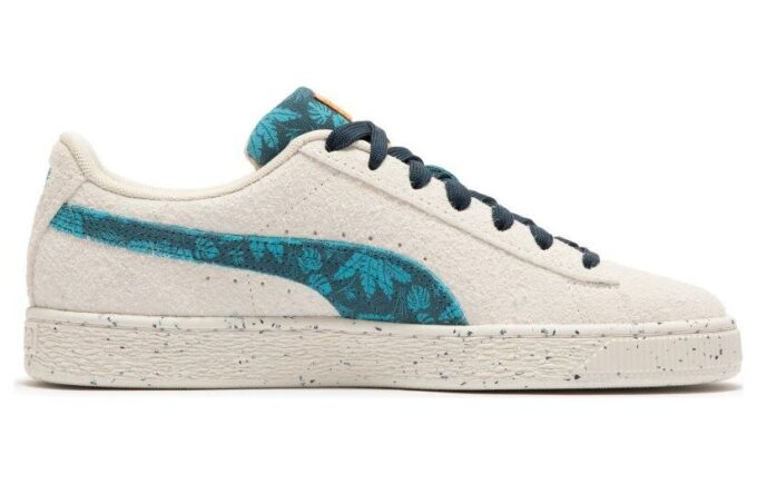 Suede Gentle Jungle “Cream Blue”