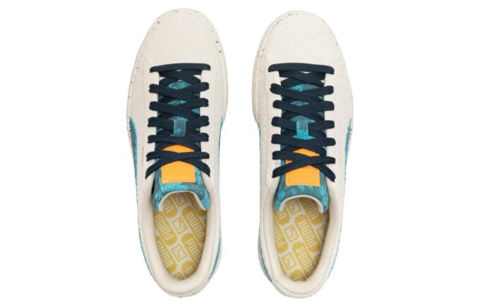 Suede Gentle Jungle “Cream Blue”