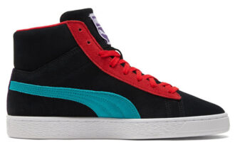 Suede Mid 21 “Black Viridian Green Red”