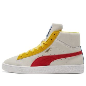 Suede Mid 21 “White Red Lemon”