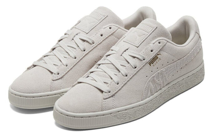 Suede Mono Deboss Casual Skateboarding Shoes Unisex Gray