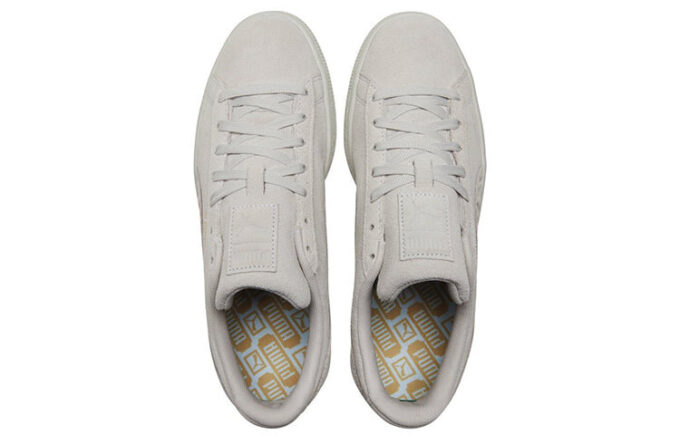 Suede Mono Deboss Casual Skateboarding Shoes Unisex Gray