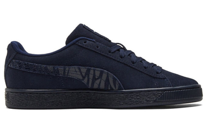 Suede Mono Deboss “Dark Blue Black”