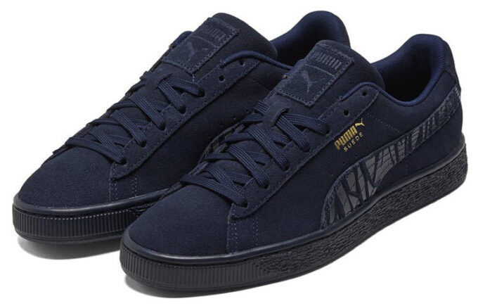 Suede Mono Deboss “Dark Blue Black”