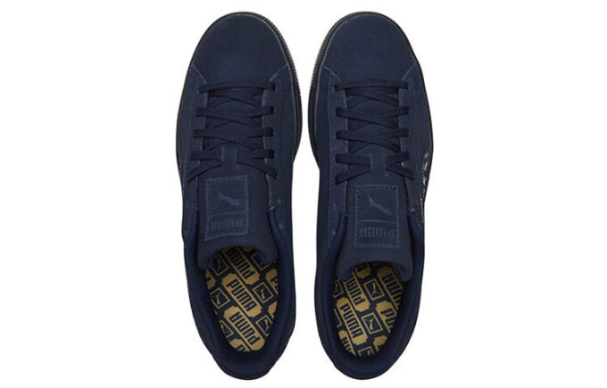Suede Mono Deboss “Dark Blue Black”