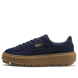 Suede Platform Trace Velor “Navy”