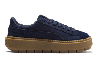 Suede Platform Trace Velor “Navy”