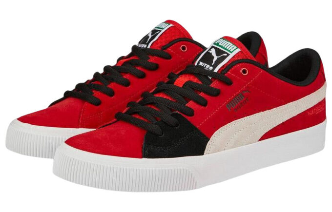 Suede Skate Nitro “Black Red White”