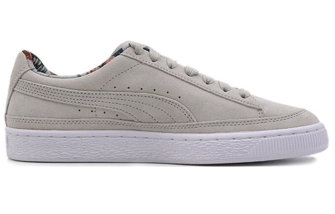 Suede Skate Palms “Light Grey”