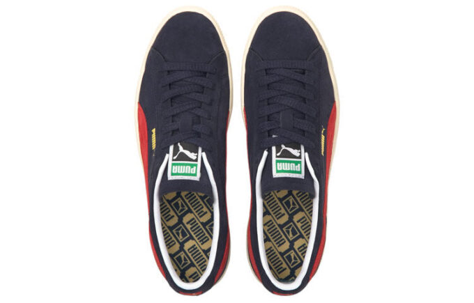 Suede Vintage “Peacoat High Risk Red”