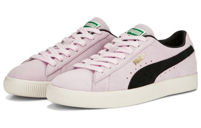 Suede Vintage “Pearl Pink Black”
