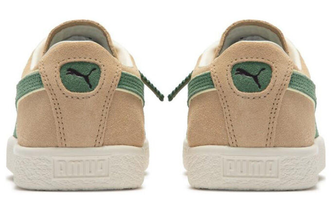 Suede Vintage “Players” Lounge – Light Sand Deep Forest”