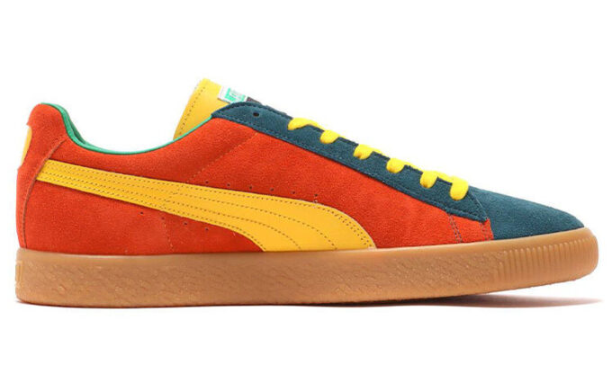 Suede Vtg Mij Low Tops Retro Skateboarding Shoes Unisex Orange