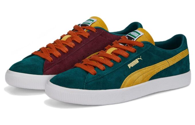 Suede VTG Teams “Varsity Green Mustard”