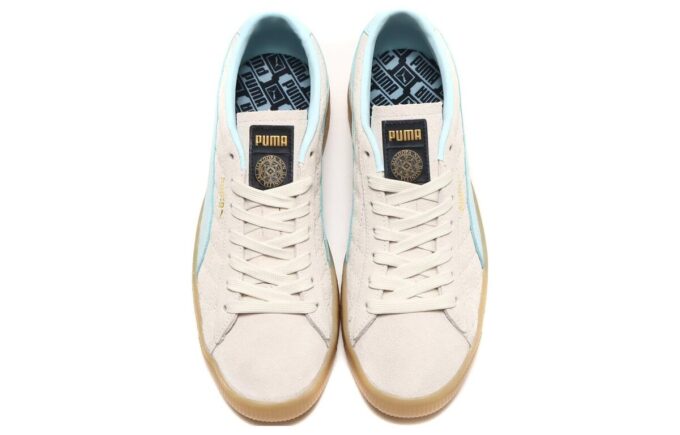 Suede VTG x Diaspora skateboards x Atoms “Cream Blue”