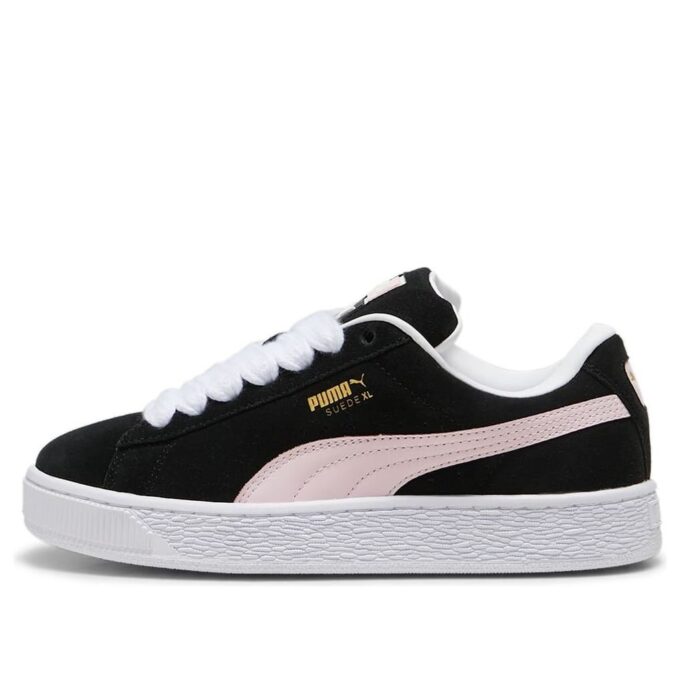 Suede XL “Black Whisp of Pink”