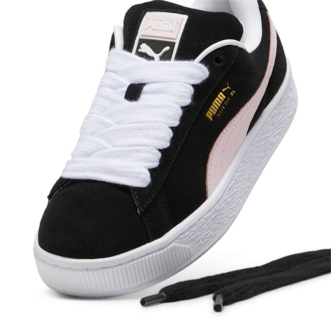 Suede XL “Black Whisp of Pink”